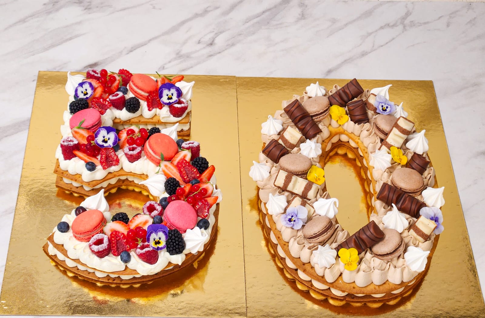 Number cake 50 ans