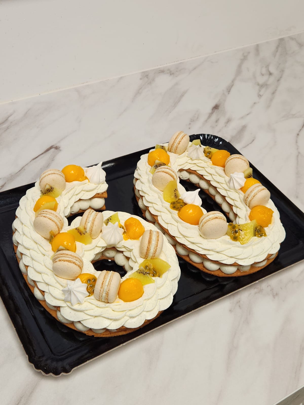 Number cake fruits exotiques